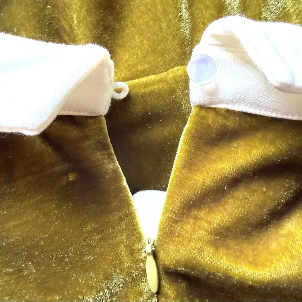 Tailor & Twirl NWT Velvet Dress Green Mod Retro 60s Revival Quirky Sz XL - Picture 6 of 12